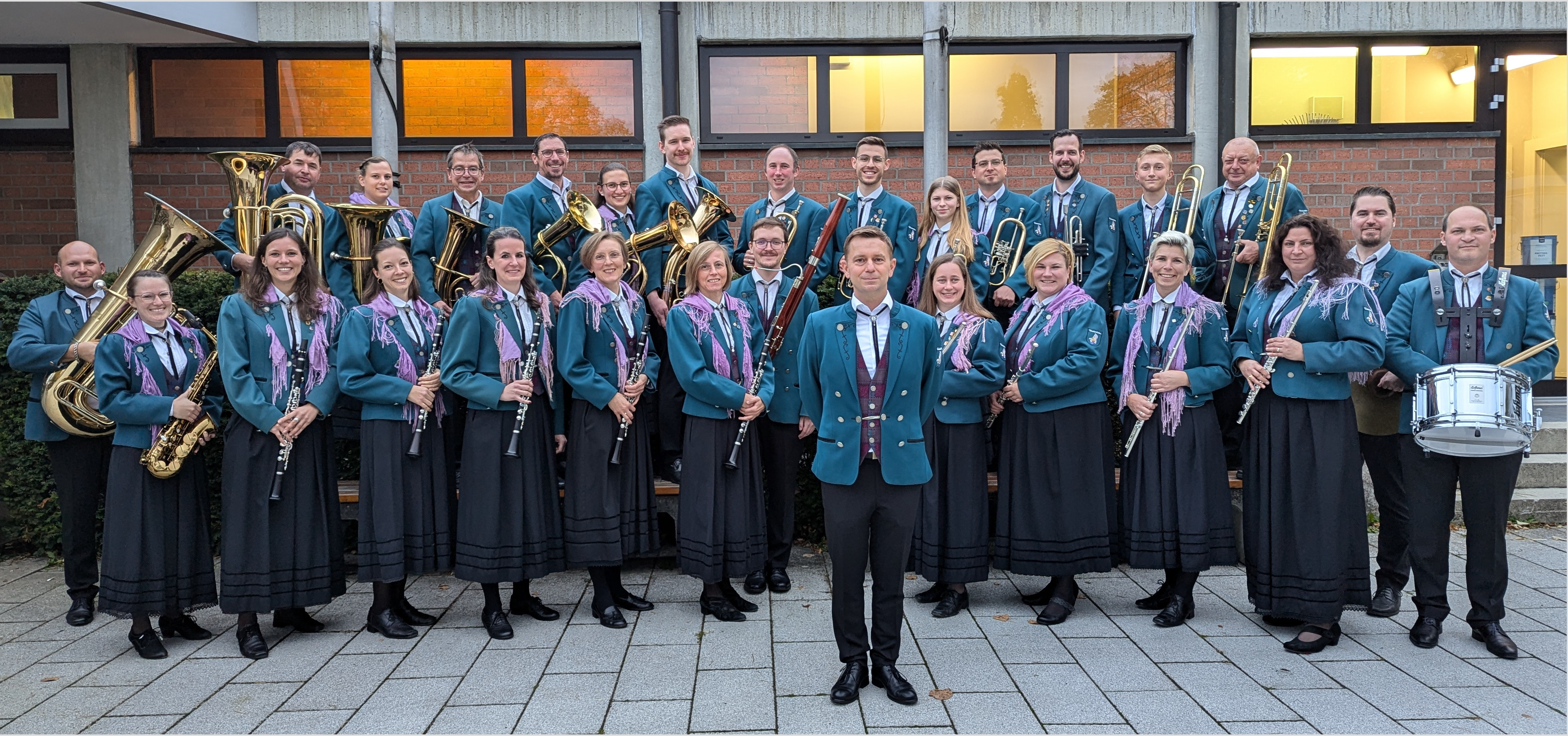 Aktive Kapelle des Musikverein Westerstetten beim Albmusikertreffen 2024